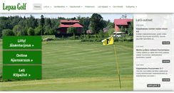 Desktop Screenshot of lepaagolf.fi