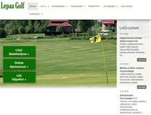 Tablet Screenshot of lepaagolf.fi